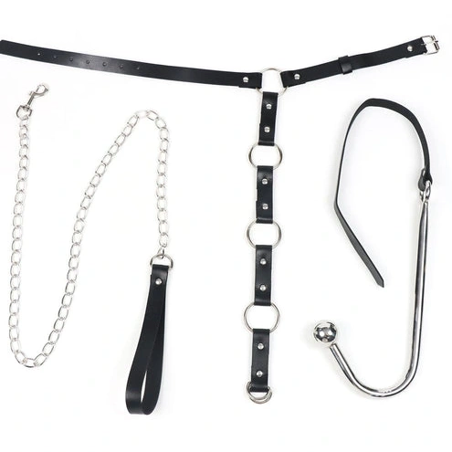Anal Hooks EverydayUse Collar with Kinky 5853 Anal and Hook Leash 0926